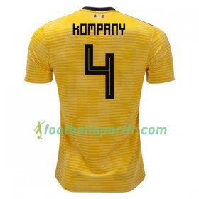 Tenue Belgique Kompany 4 Exterieur Coupe du monde 2018 Maillot de Foot